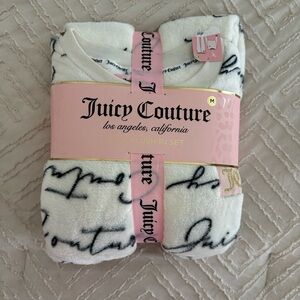 Juicy Couture Luxe Plush PJ Set | Size M | NWT | Soft Fleece Script Logo Pajamas